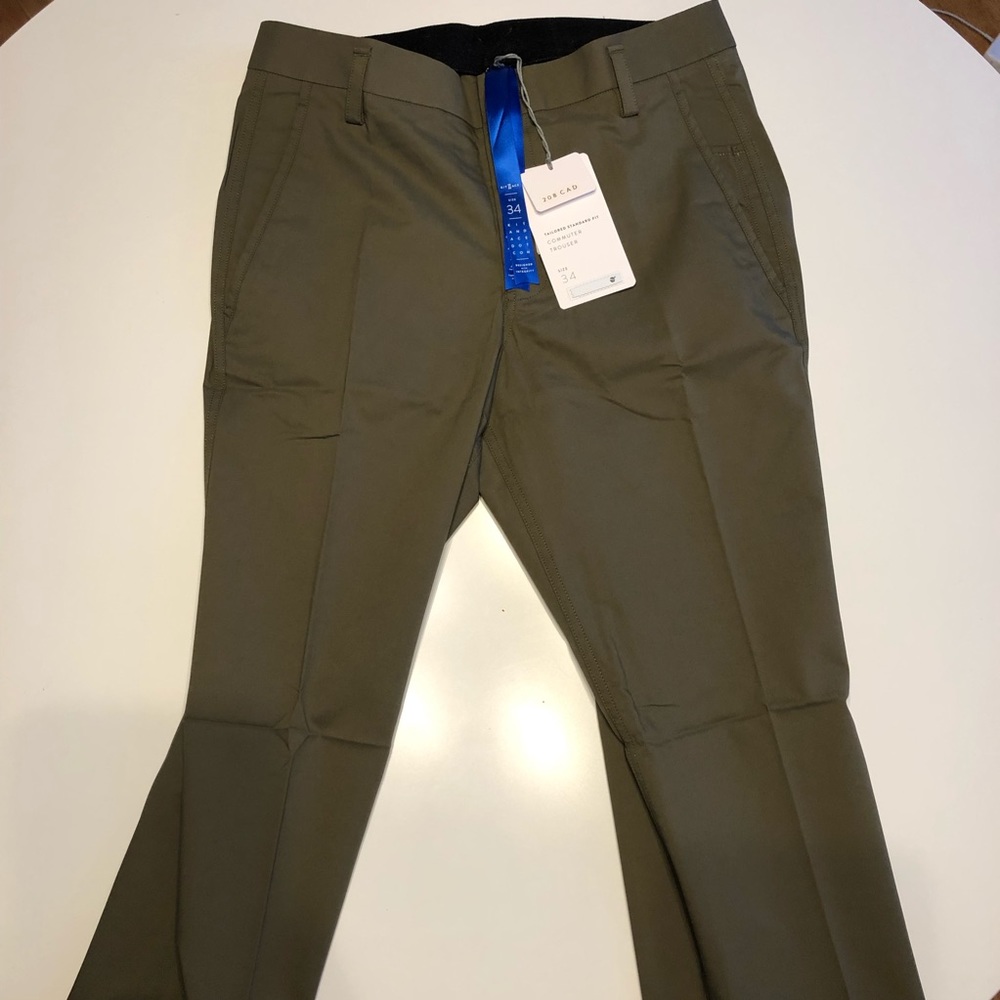 Kit and ace commuter trouser- olive green